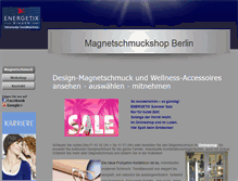 Tablet Screenshot of magnetschmuckshop.eu